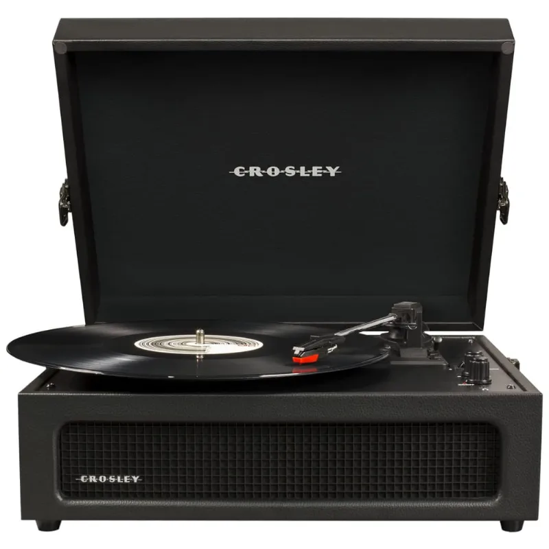 Vitrola Toca Discos 3 Velocidades, Com Usb, 45 Rpm, 110v, Crosley Cr8017b Bk, Preto
