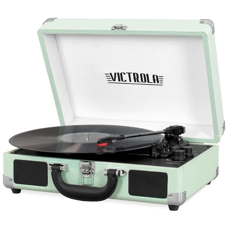 Vitrola Toca Discos Vsc 550bt Hom 3 Velocidades, Com Usb E Entrada Aux, 45 Rpm, 110v, Victrola Vsc550bt, Branco