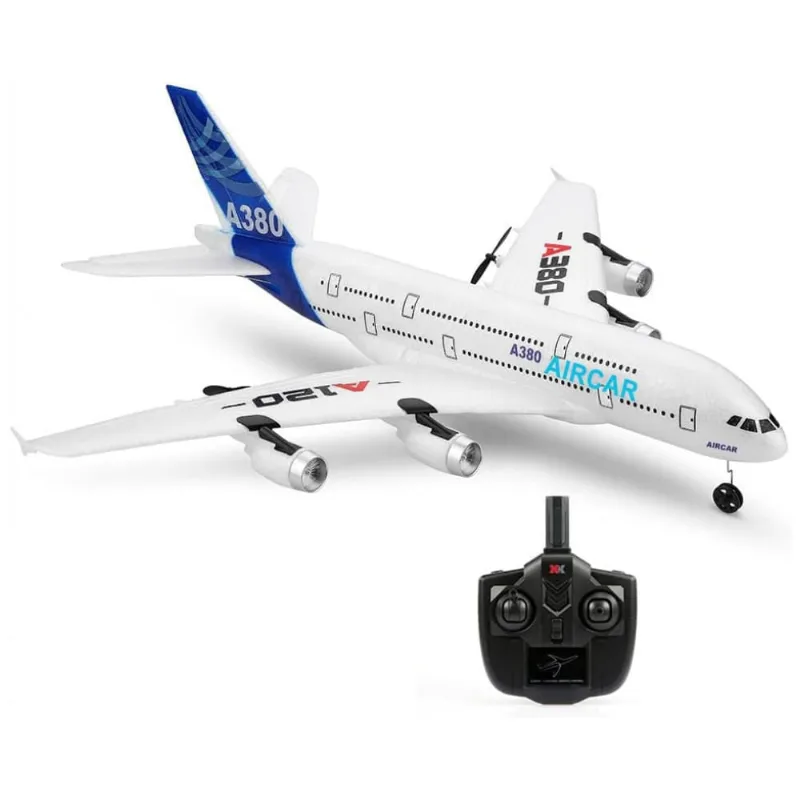 Airbus A380 Avião de Controle Remoto 2.4G Design 3CH, Idade Recomendada 14, GOOLRC YDB6507477936571TP, Branco 110v