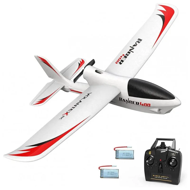 Avião de Controle Remoto 2.4G Design 4CH, Idade Recomendada 14, VOLANTEXRC, Branco
