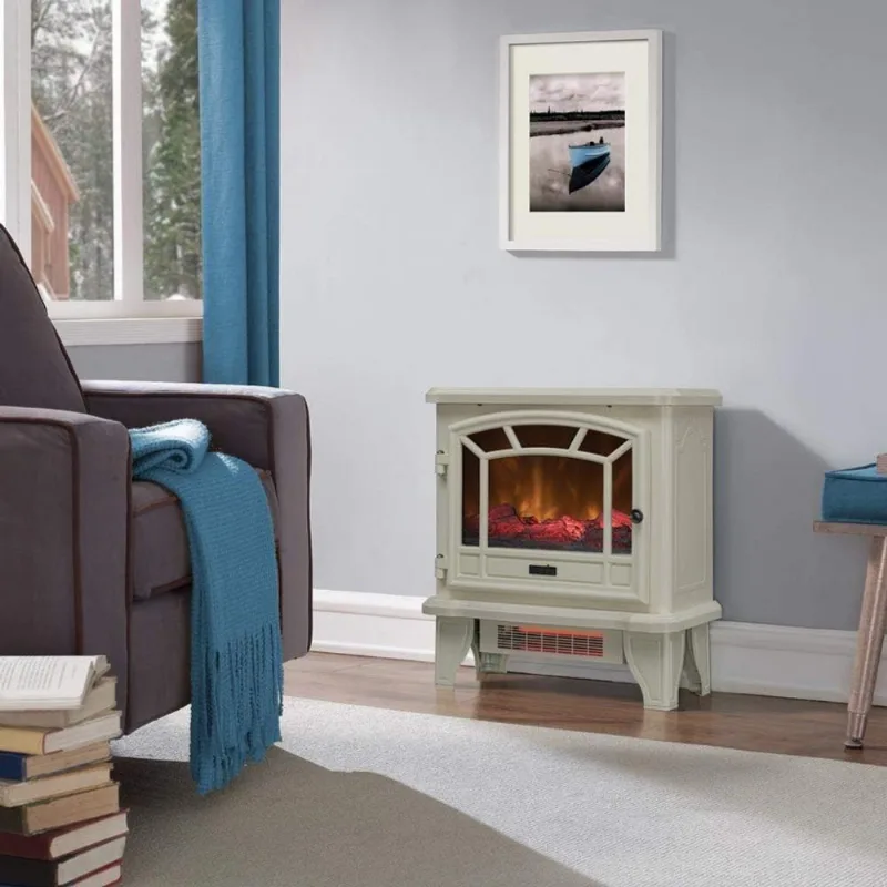Lareira Elétrica Com Chamas 3d Ajustável, 110v, Duraflame Electric, Vermelho
