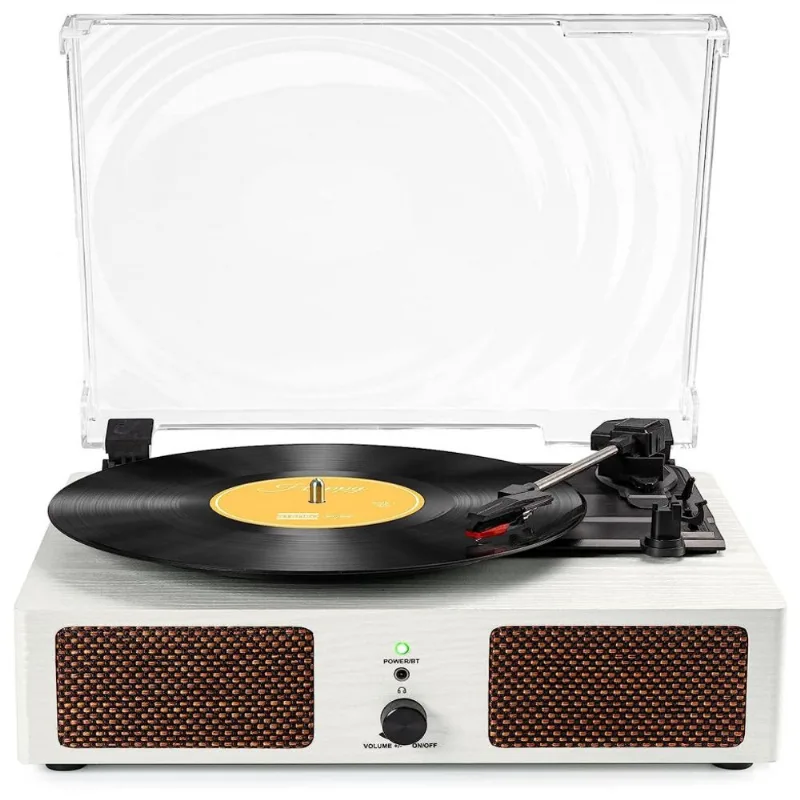 Udreamer Vitrola, Toca Discos Retro 3 Velocidades Com Bluetooth E Aux, Marrom