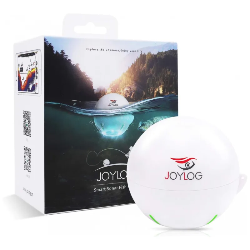 Sonar De Pesca Inteligente Portatil Detecta Em Aguas Frias, Lamacentas E Escuras Ate 40m Com Bluetooth, Joylog Jlg 01, Branco - Não Informado