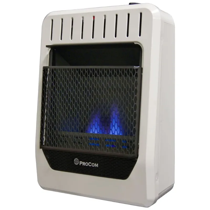 Aquecedor A Gas 10000 Btu Com 5 Configuracoes De Temperatura, Ate 46 M2, Procom Heating Ml100tbg, Branco
