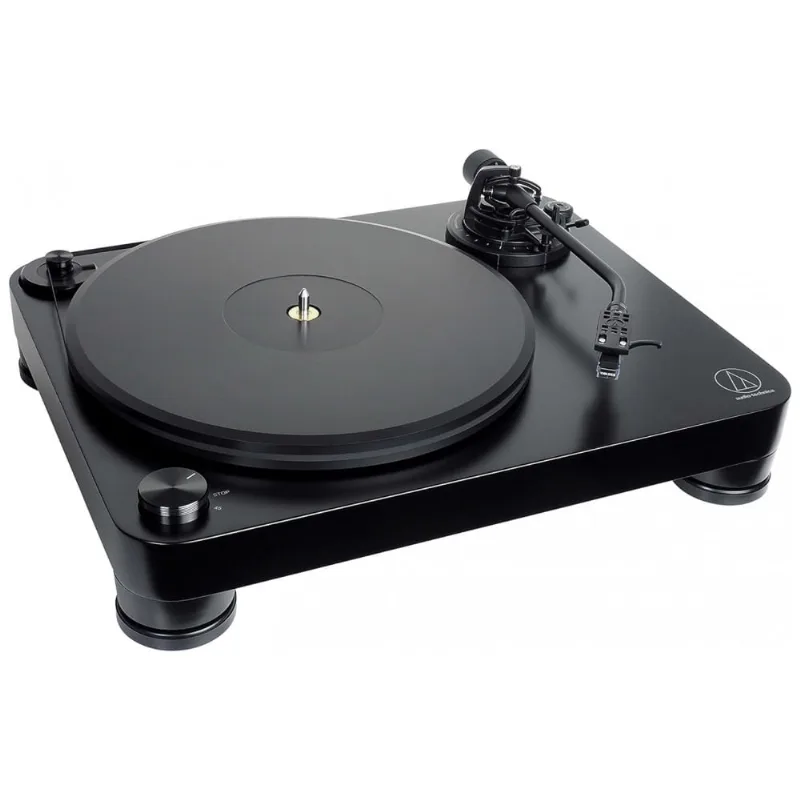 Vitrola Toca Discos Totalmente Manual Com Acionamento Por Correia Com 2 Velocidades, 110v, Audio Technica At Lp7, Preto