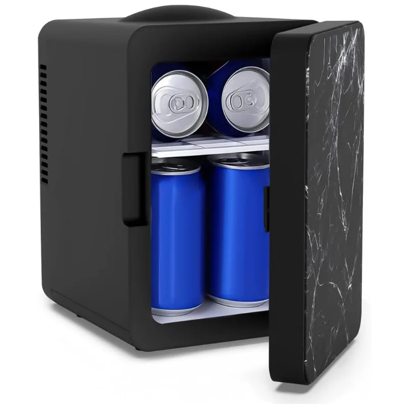 Mini Geladeira Para Skincare 4 Litros, 12v, 110v, Living Enrichment K4107mrbk, Preto