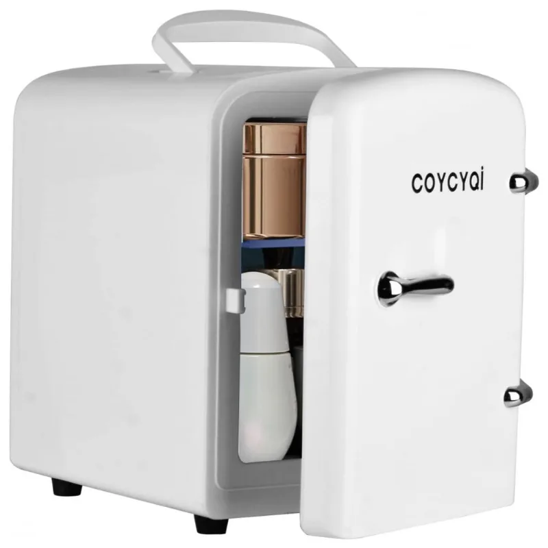 Mini Geladeira Para Skincare 4 Litros Com Usb, 5v, Coycyqi Etc4 White, Branco