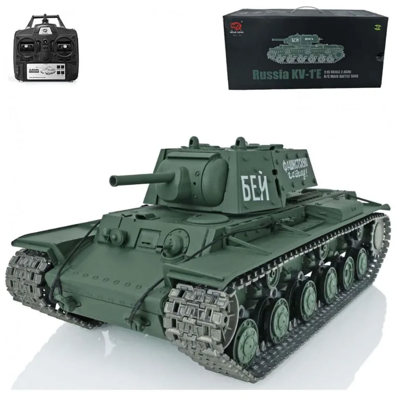 Tanque de Guerra TOUCAN RC HOBBY Soviet KV 1 3878 com Controle Remoto, Escala 116, Verde