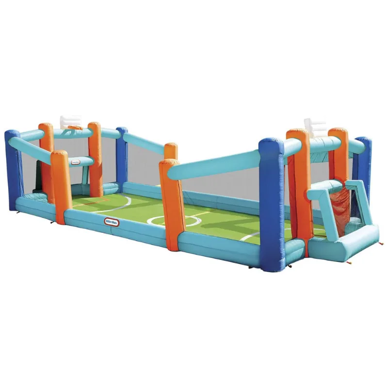 Quadra De Futebol E Basquete Inflavel Para Ate 8 Criancas De 1 A 8 Anos, Little Tikes