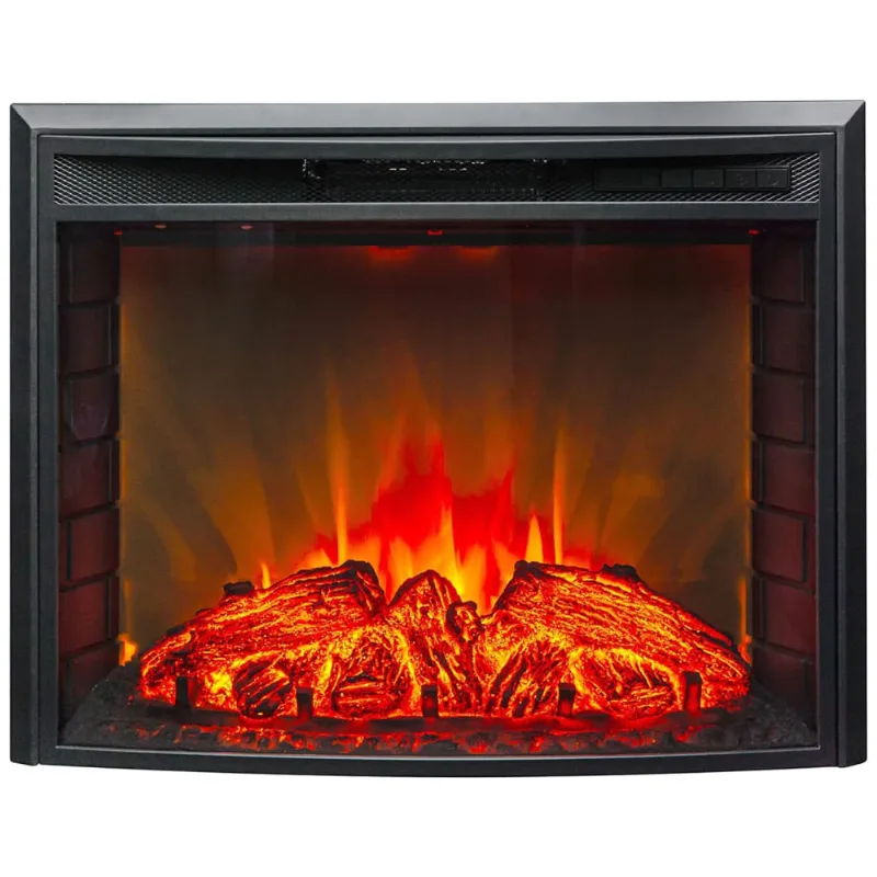 Lareira Elétrica De Embutir A53x70l Com Controle Remoto E Temporizador, 110v, Fireblaze, Preta