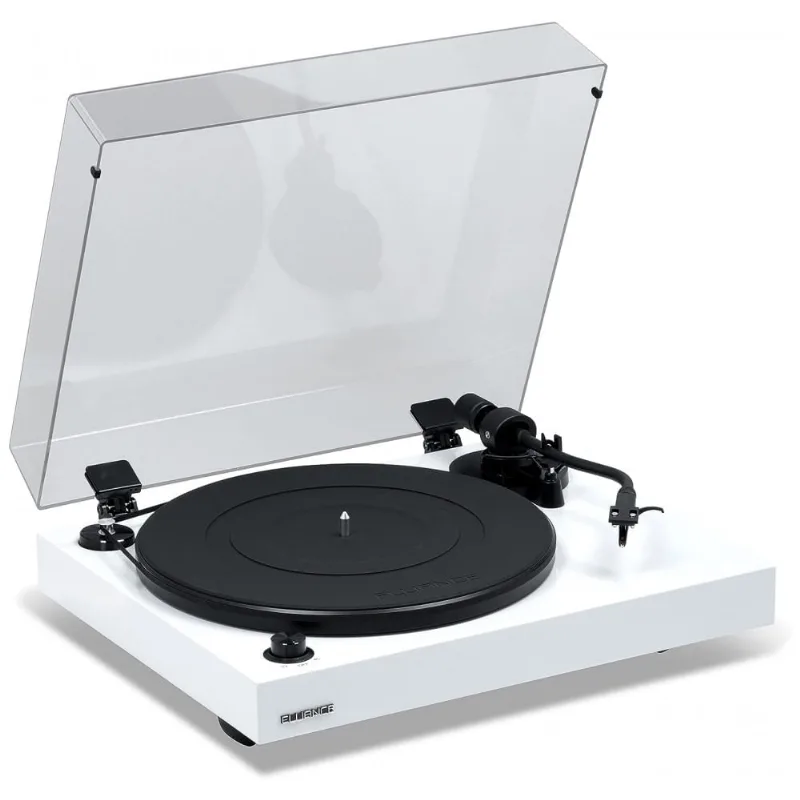 Toca Discos Retro Com Cartucho Ortofon Om10 E Controle De Velocidade, Fluance Rt82, Branco