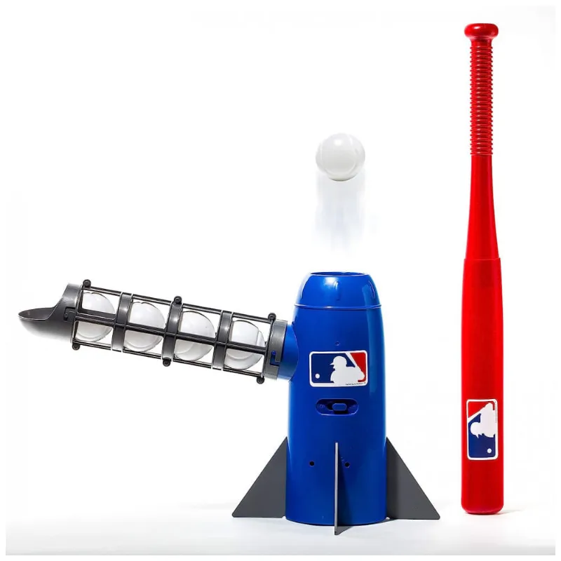 Arremessador Infantil para Beisebol com 5 Bolas e Taco, Idade 9 a 12 Anos, Franklin Sports, Azul