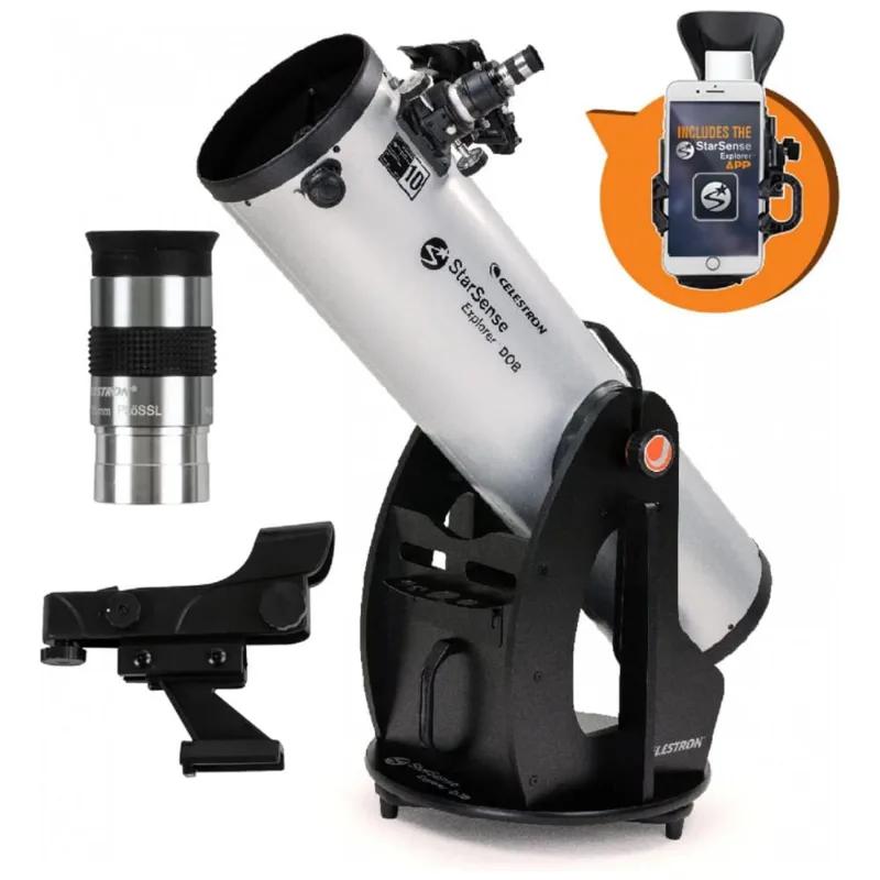Telescópio Astronômico 48x Com Aplicativo Starsense, Celestron, Cinza