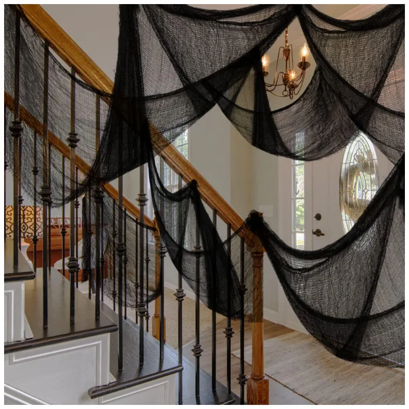 Teias de Aranhas Assutadoras para Decoração de Halloween, 3 Peças
