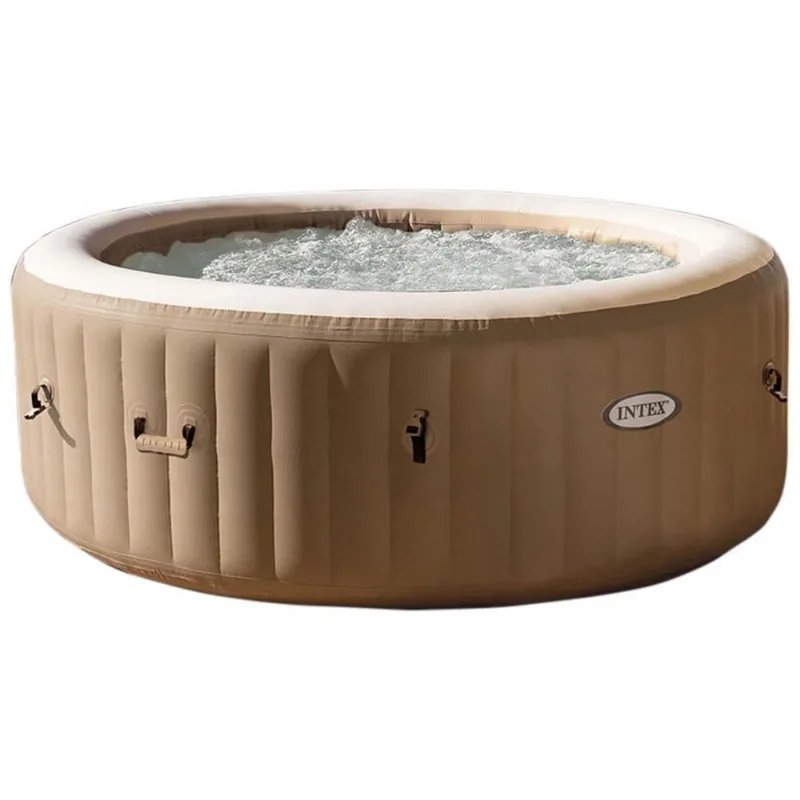 Spa Inflável Hidromassagem Para 4 Pessoas, 794 Litros, 110v, Intex 28425e Purespa, Marrom