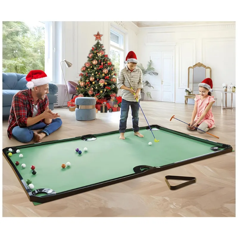 Tapete De Golfe Interno Com Acessórios, 2,7 X 1,44 Metros, Goodlysports, Verde