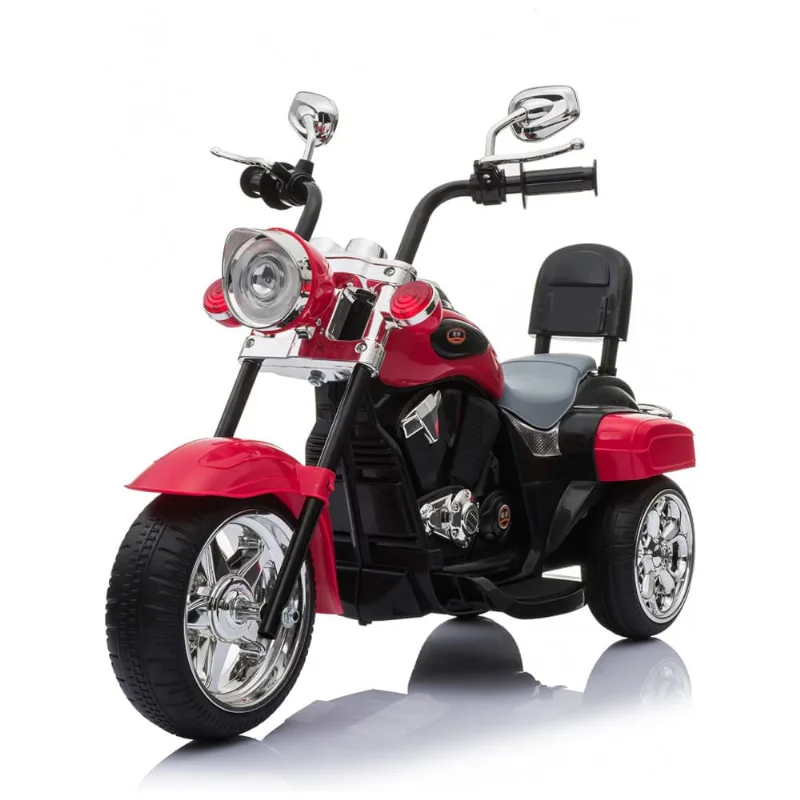 Moto Elétrica Infantil a Bateria 6V com Luzes LED, Buzina, 2 Velocidades e Marcha Ré, Freddo, Laranja 110v