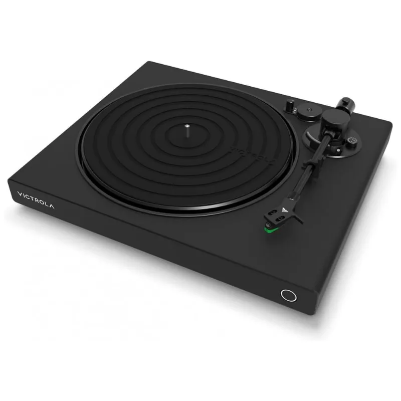 Toca Discos De Vinil Com Alta Resolução, Bluetooth E Cartucho Audio Technica Atvm95e, Victrola, Preto