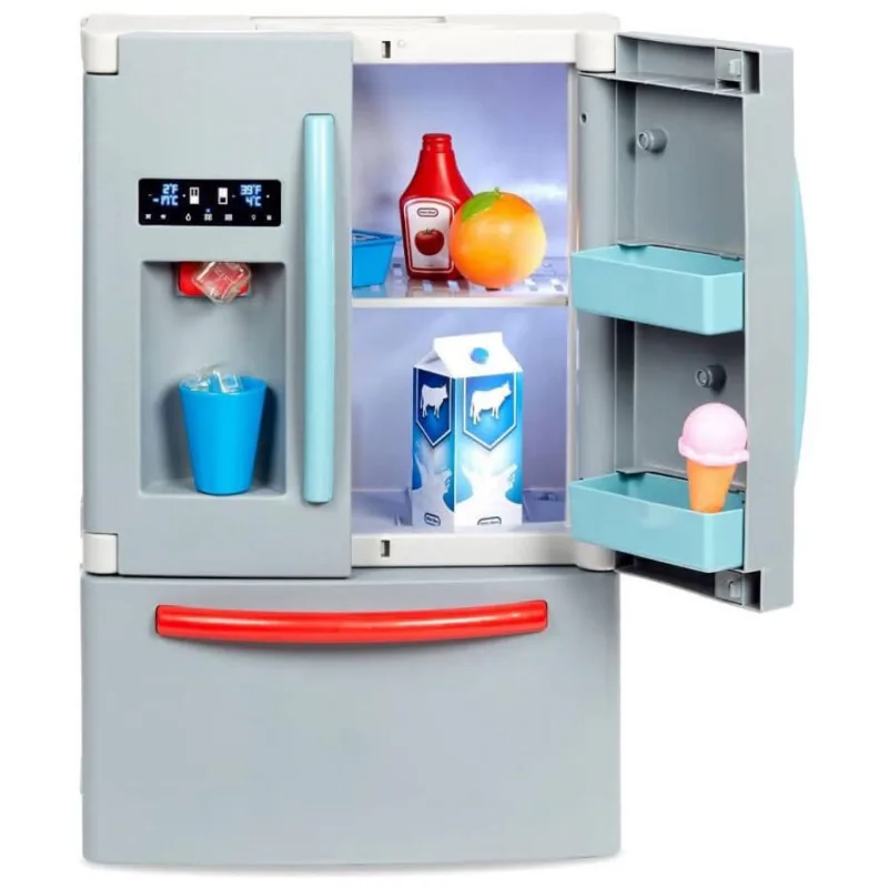 Geladeira Infantil com Dispensador de Gelo e Acessórios, Little Tikes