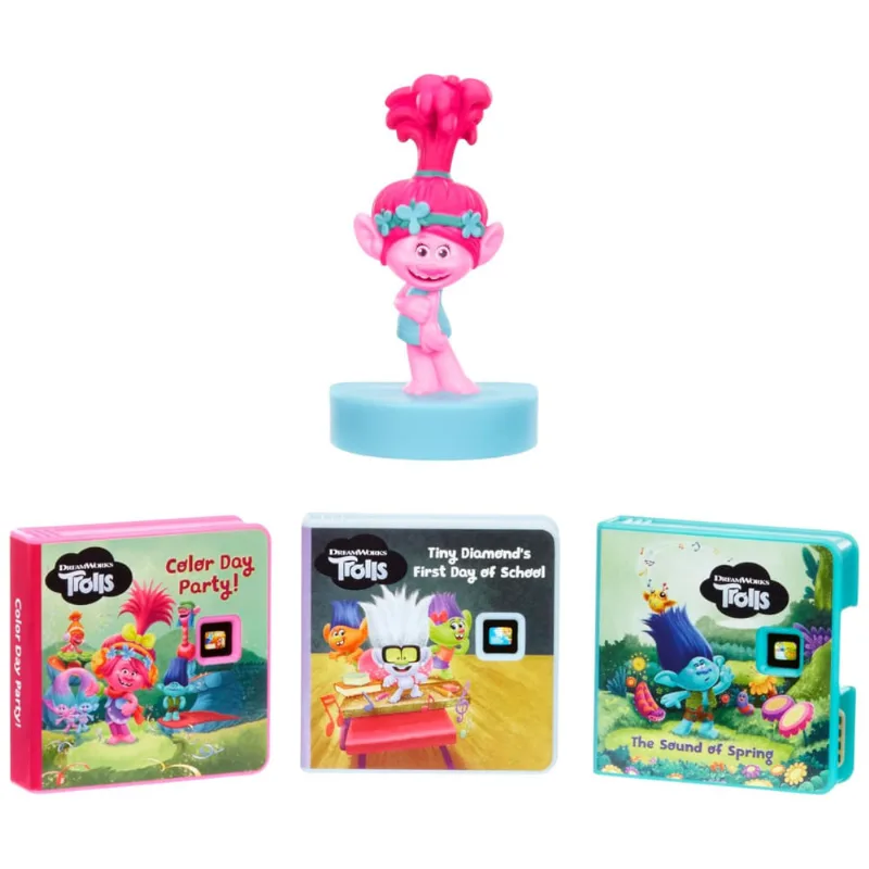 Coleção De Histórias Para Máquina Dos Sonhos Little Tikes, 1 Personagem E 3 Historias, Dreamworks Trolls