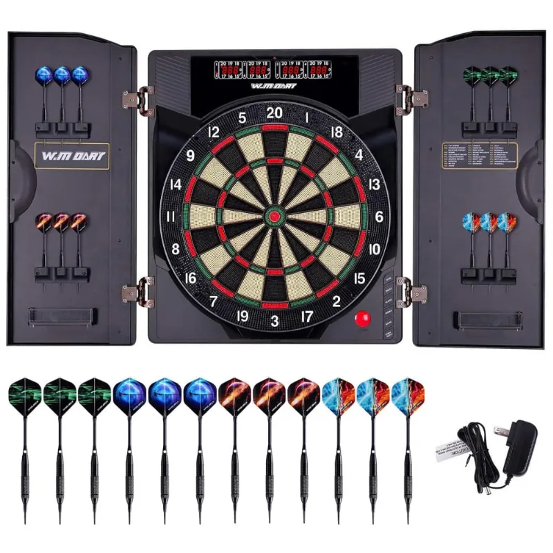 Jogo De Dardos Eletrônico Com 12 Dardos, 27 Modos De Jogo E 259 Variações De Pontuação, Para Até 8 Jogadores, Win.max Wmg79177-2021-x, Preto