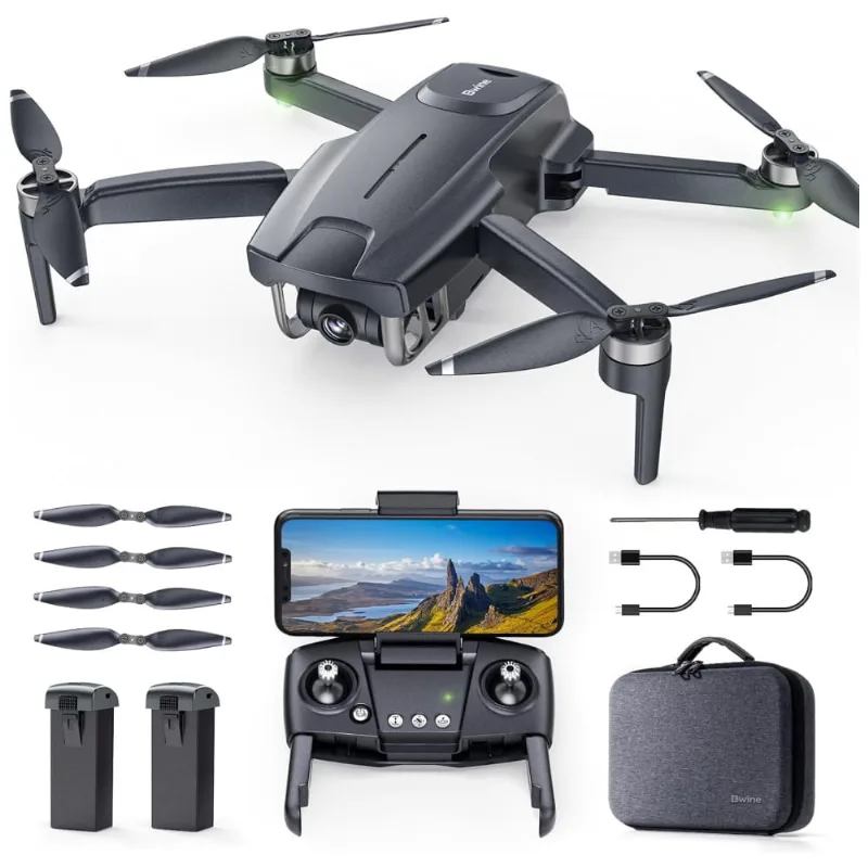 Drone Com Câmera 4k Uhd - F7mini, 60 Minutos De Voo, Retorno Automático, Siga-me E Voo De Ponto De Passagem, Bwine, Cinza