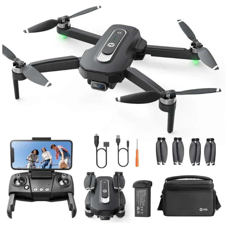 Drone Gps Com Câmera 4k Para Adultos, Hs460 Dobrável, 26 Minutos De Voo, Motor Sem Escova, Siga-me E Retorno Automático, Holy Stone, Preto