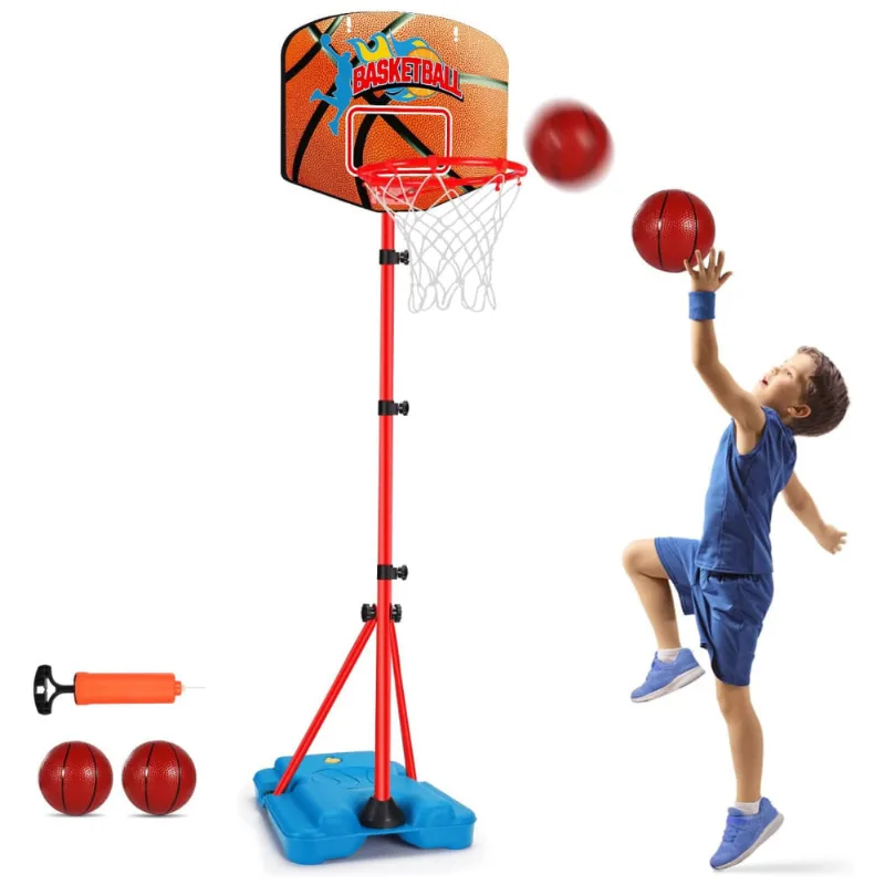 Tabela De Basquete Infantil Ajustável, Perfeita Para Crianças De 1 A 8 Anos, Augtoy