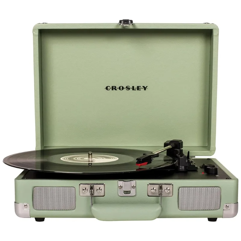 Vitrola Toca-discos Cruiser Plus, Vintage, 3 Velocidades, Bluetooth, Maleta, Cr8005f-mt Crosley, Menta