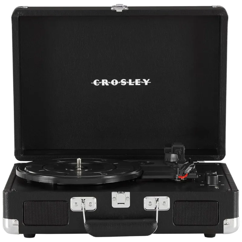 Vitrola Toca-discos Cruiser Plus,vintage,3 Velocidades, Bluetooth, Maleta, Cr8005dp-bk1 Crosley,preto