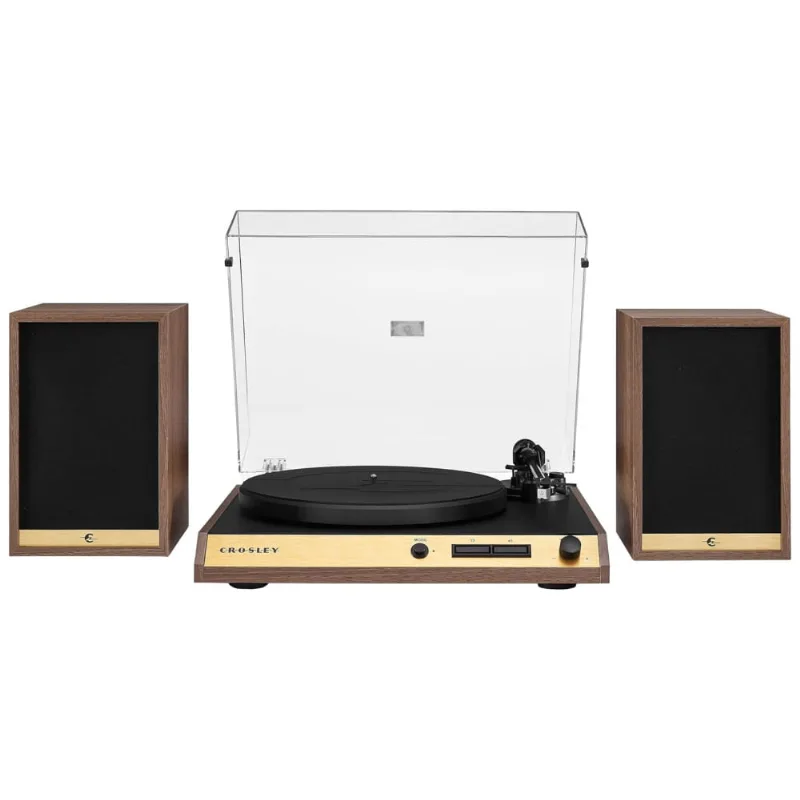 Vitrola Toca-discos, Bluetooth, 2 Velocidades Com Transmissão Por Correia, Alto-falantes De 80w E Braço De Fibra De Carbono, C72 Crosley, Madeira
