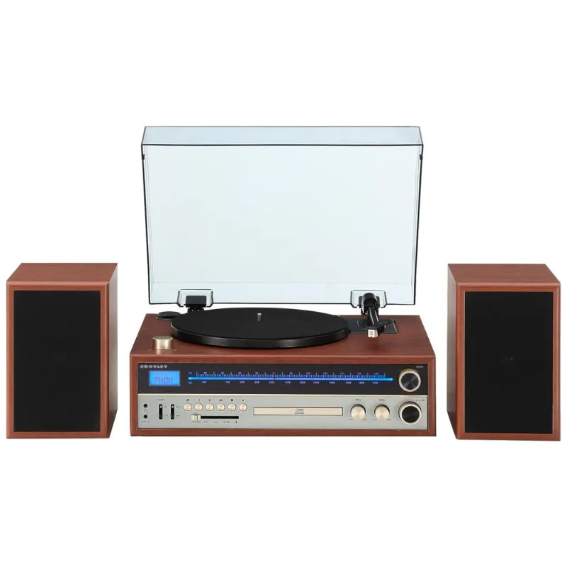 Vitrola Toca-discos Com Bluetooth, Cd, Am/fm E Alto-falantes Inclusos,1975t Crosley, Madeira
