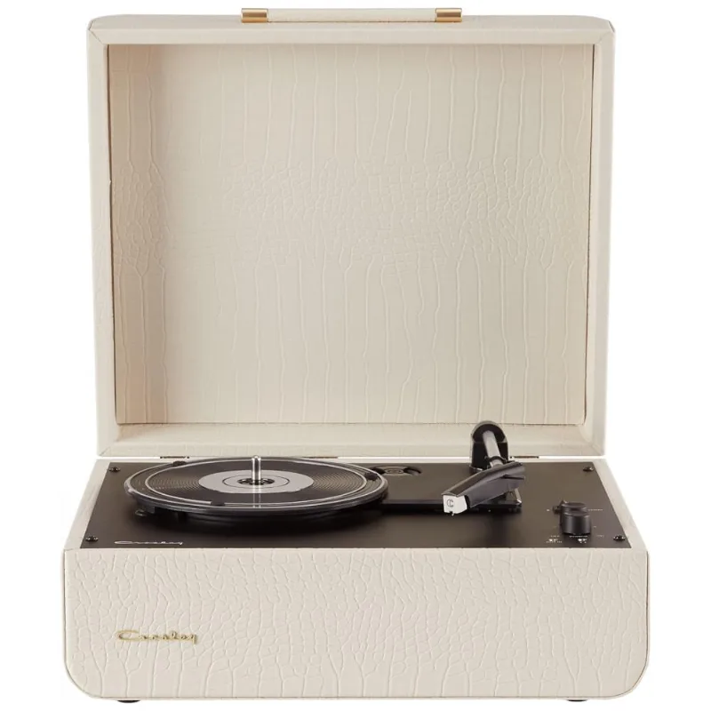 Vitrola Toca-discos Mercury, Vintage, 3 Velocidades, Bluetooth Com Alto-falantes Integrados, Cr6255a-cc Crosley,crocodilo Creme