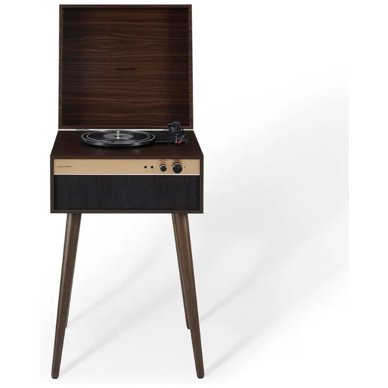 Vitrola Toca-discos Jasper, 3 Velocidades, Bluetooth Com Alto-falantes Integrados E Pés Destacáveis, Cr6236a-wa Crosley,madeira
