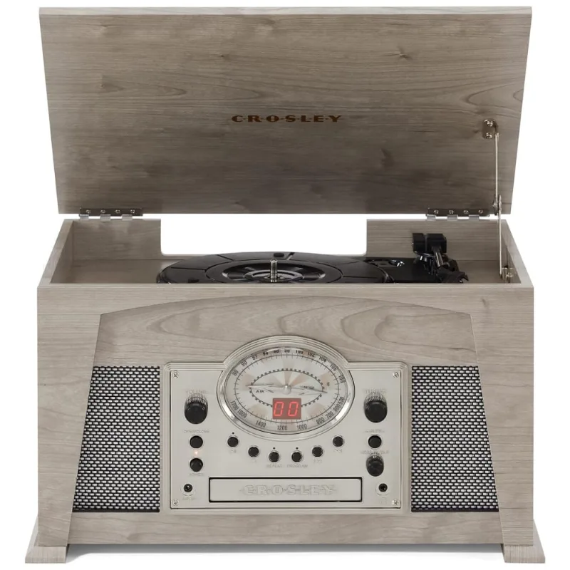 Vitrola Toca-discos Medley, 3 Velocidades Com Bluetooth, Rádio Am/fm, Cd Player, Deck De Cassete E Aux-in,cr7015a-gy Crosley