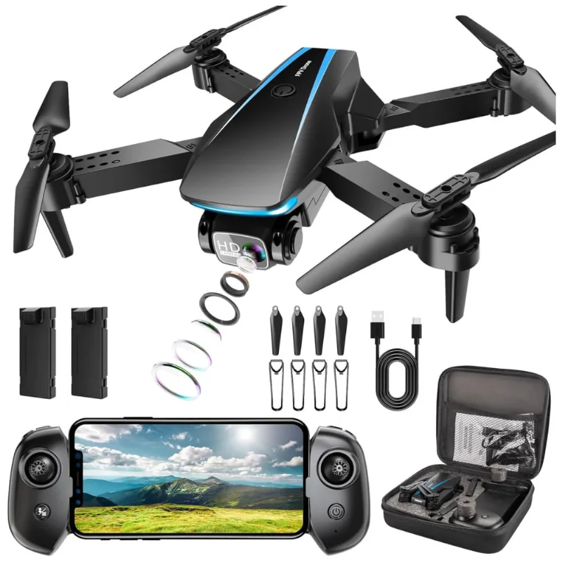Drone Dobrável Com Câmera Hd 1080p E Seguimento Perfeito Para Crianças E Adultos.oddire