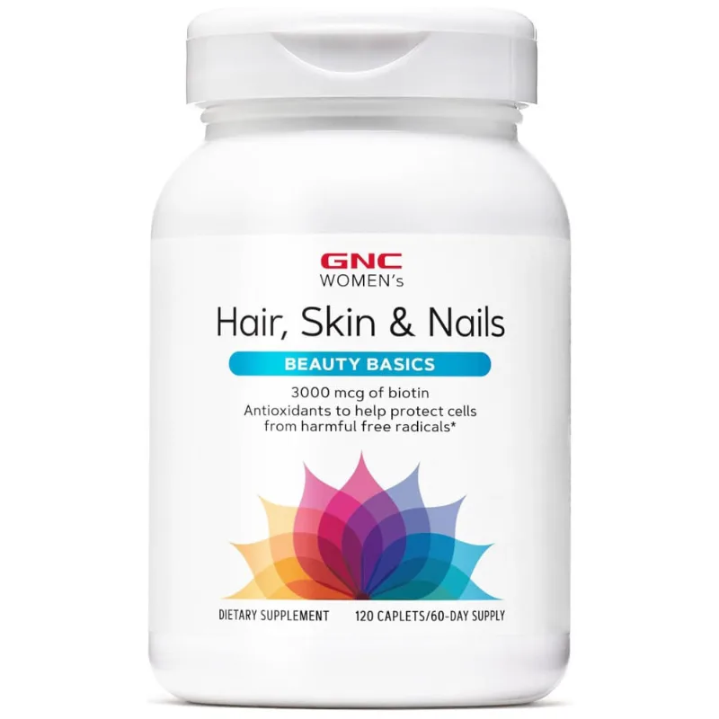 Suplemento Multivitamínico Diário Para Cabelos, Pele E Unhas Femininos Da Gnc Com Biotina 3.000 Mcg, Ácido Hialurônico, Vitaminas C E E E