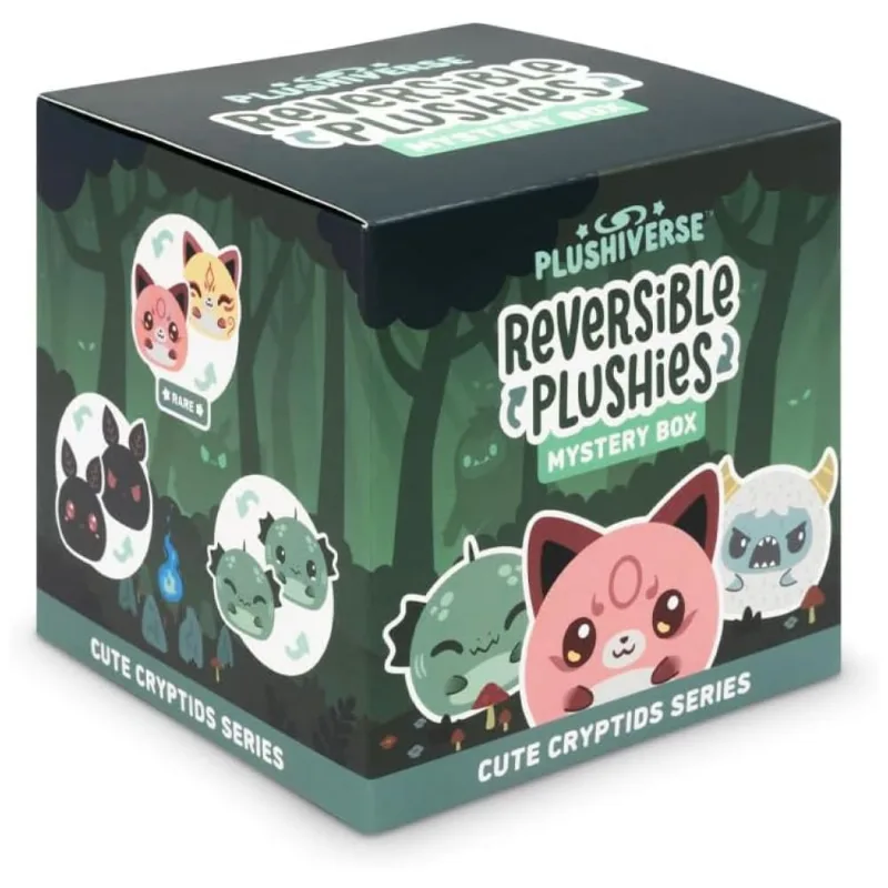 Blind Box,Caixa Surpresa de Pelúcia TeeTurtle Reversível da Série de Criaturas Fofas Criptidas - Surpreenda-se com Estes Adoráveis Animais de Pelúcia!