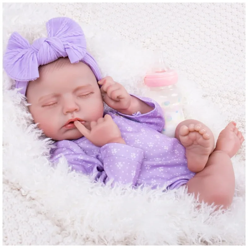 Bebê Recém-Nascido Newborn, Bonecas Realistas Aori de 50 cm: Conjunto de Presente de Companhia Ideal