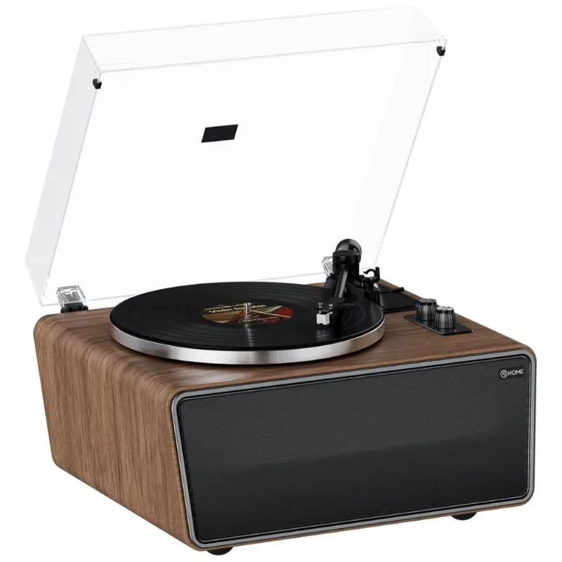 Toca-discos All In One Com Bluetooth E Alto-falantes Integrados - Alta Fidelidade E Design Exclusivo,xj-home