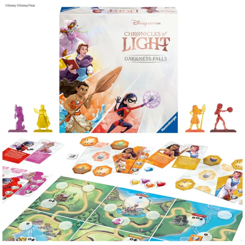Jogo de Tabuleiro da Família Disney Ravensburger Chronicles of Light: Darkness Falls para Idades a Partir de 8 Anos