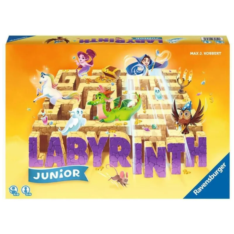 Jogo de Tabuleiro Ravensburger Junior Labirinto: Corrida por Tesouros em um Labirinto em Movimento