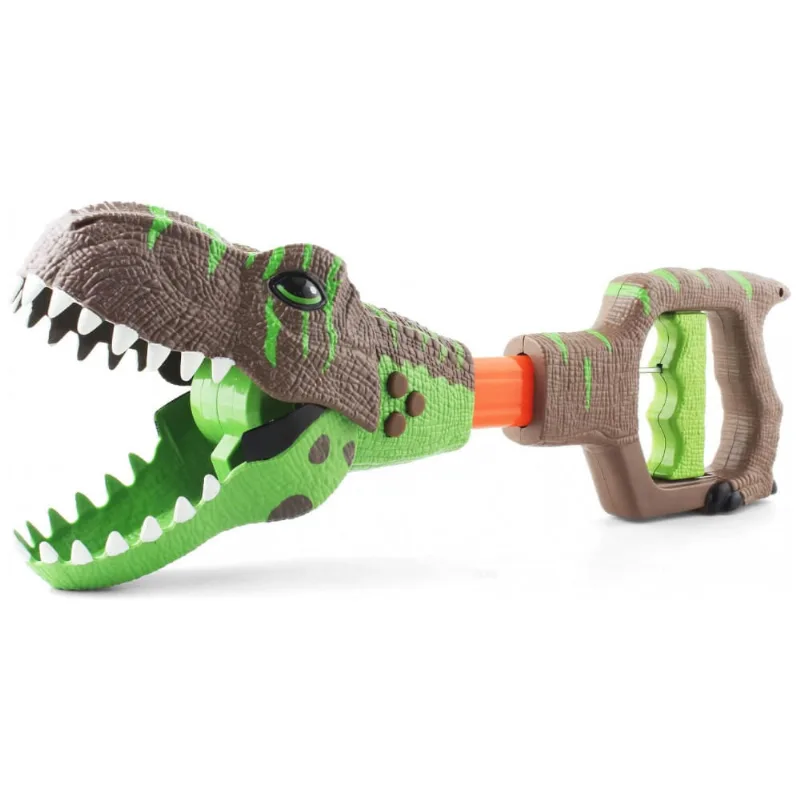 Brinquedo DINOBROS Dinossauro Chomper para Crianças com 3 Sons de Rugido e Luz Garra Agarradora de Dinossauros Jurássicos Braço Robô TRex
