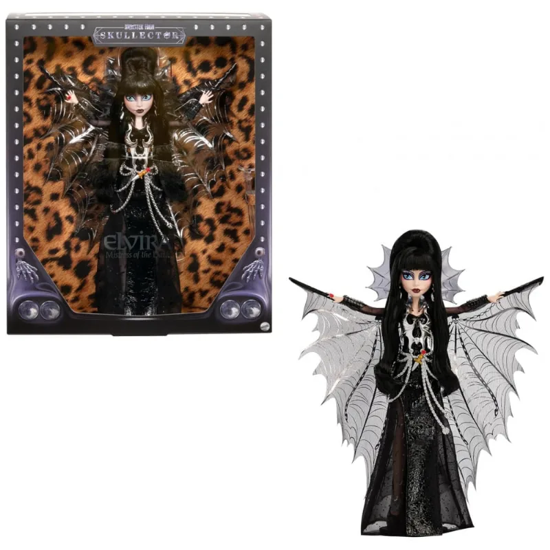 Boneca Monster High Skullector Elvira, Mistress of the Dark – Edição Exclusiva SDCC 2025