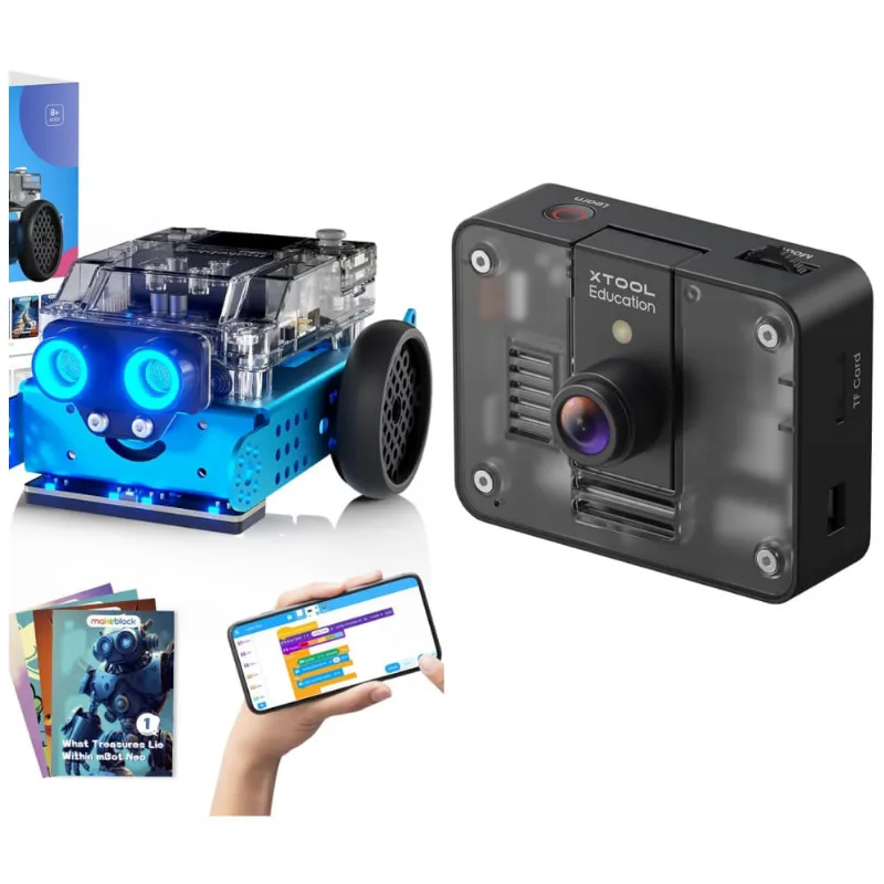 Kit Makeblock mBot2 com AI Camera 2.0 – Robô Educacional para Crianças com Visão Computacional, Programação Scratch & Python, 21 Projetos STEM