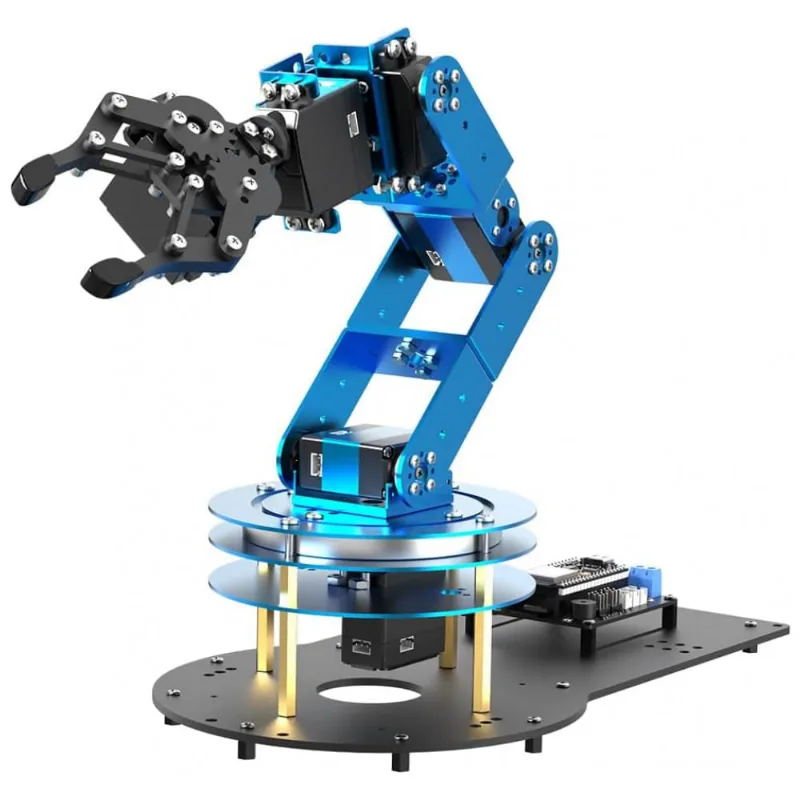 Hiwonder LeArm AI Standard Kit – Braço Robótico 6DOF com Interação por Voz e Visão Computacional – Kit Educacional Arduino para Projetos STEM