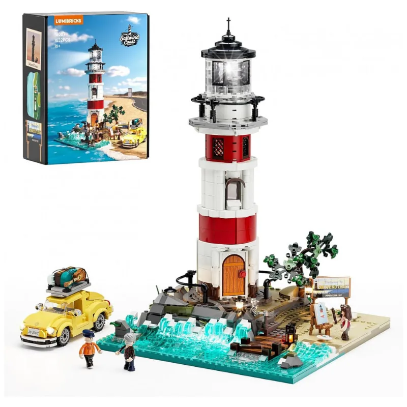 Farol Lumibricks Sunrise Lighthouse com iluminação LED, 1632 peças de blocos de montar