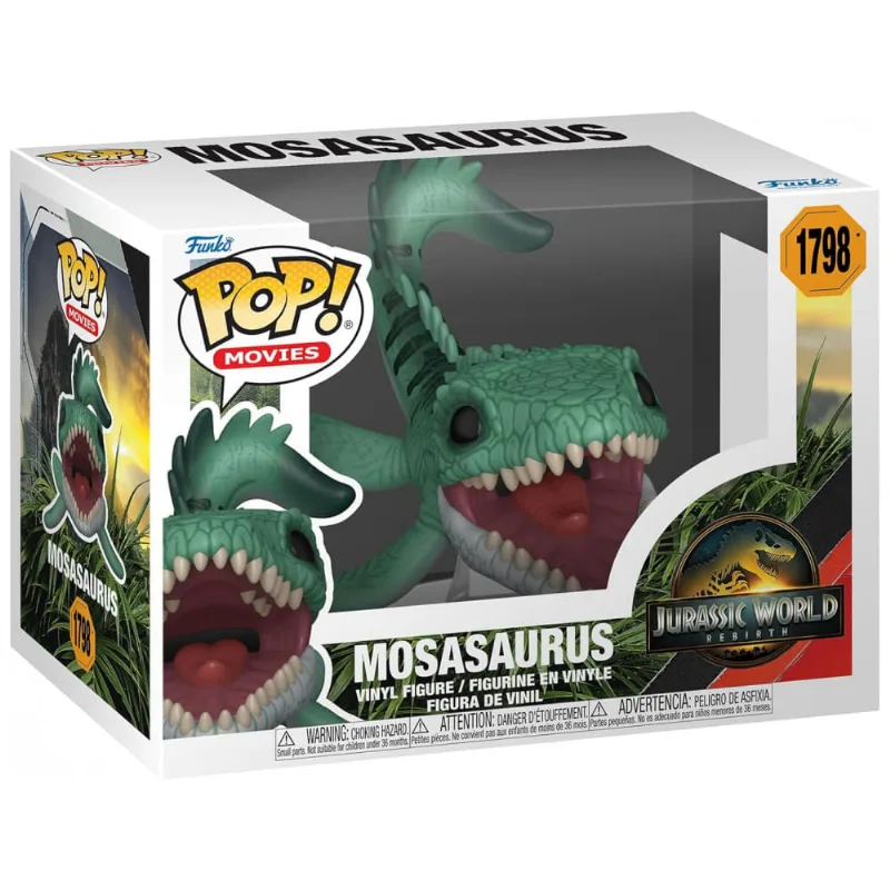 Funko Pop! Mosasaurus Jurassic World Rebirth Multicolorido figura em vinil colecionável 7,4 cm