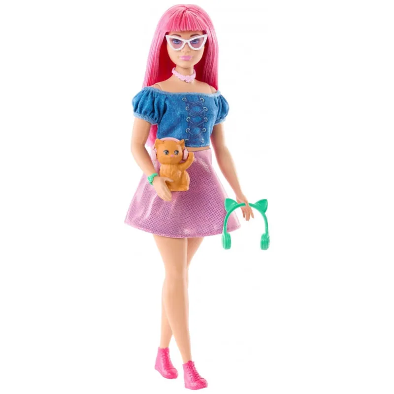Barbie Mysteries Beach Detectives Daisy – Boneca com Roupas Removíveis e Acessórios Exclusivos, incluindo Gatinho de Estimação 2025