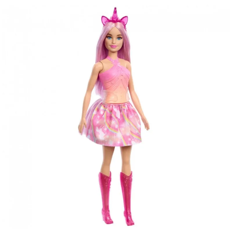 Barbie Unicorn Rosa A Touch of Magic com cabelo fantasia e acessórios de unicórnio 2024